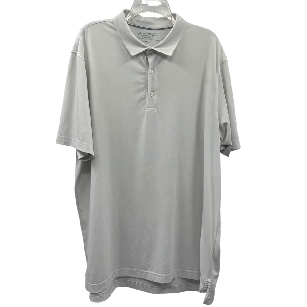 Jim Nantz Vineyard Vines Light White Polo Shirt